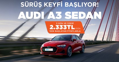 Sürüş Keyfi Başlıyor! Audi A3 Sedan